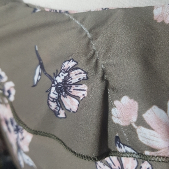 California Moonrise Floral Frill Wrap Blouse with Bell Sleeves - Picture 16 of 16